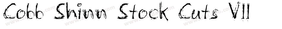 Cobb Shinn Stock Cuts VII字体转换